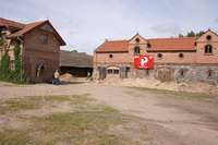 Blick auf die Hofreite