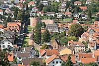 Blick auf die Stadtmauer mit dem Jerusalemer Tor